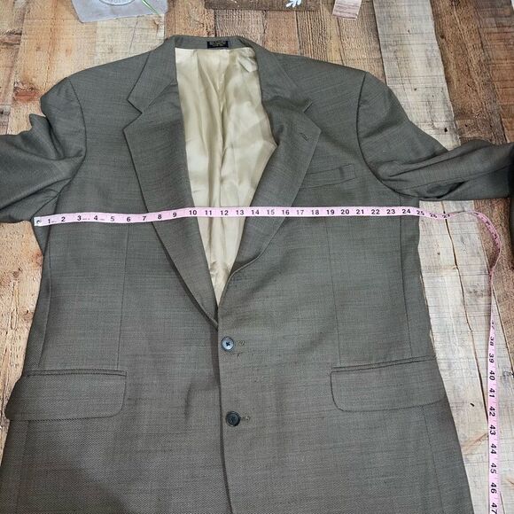 Oscar de la renta mens suit jacket coat 48L - Picture 8 of 13